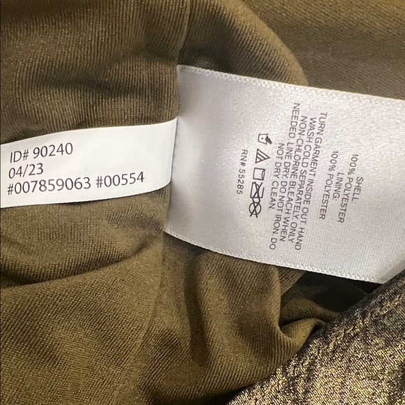 Express Metallic V-Neck Downtown Cami Midi Slip Dress - Picture 7 of 8